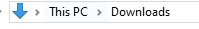 Downloads folder